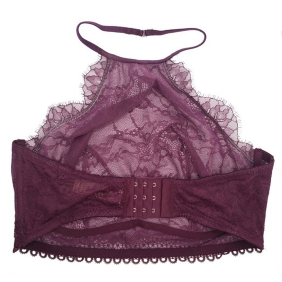 🔥2/30$ NWT VS Sexy Eyelash Lace High Neck Bra - Picture 4 of 7